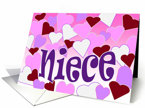 Niece - Thousand Reasons I Love You - Happy Valentine's Day card