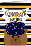 Congrats Honey Bear/Husband! Naval Working Uniform Wearing Member card