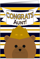 Aunt, Congrats on Earning Your Wings of Gold! - Naval Aviator card
