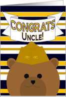 Uncle, Congrats on Earning Your Wings of Gold! - Naval Aviator card