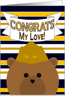 My Love, Congrats on Earning Your Wings of Gold! - Naval Aviator card