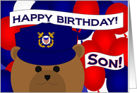 Son -Happy Birthday to Favorite Coast Guardsman! card