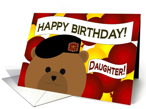 Daughter - Happy Birthday - Your Favorite Army Warrior - Army card