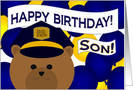 Happy Birthday to Your Favorite Police Officer & Son card