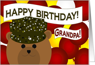 Grandpa - Happy Birthday to my Favorite Army Service Member! card