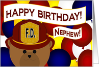 Nephew - Happy Birthday to Your Favorite Firefighter card