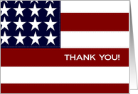 Thank You for Your Service - Stitches in Our Flag of Freedom card