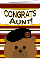 Congrats, Aunt! Promotion of Army Officer card