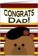 Congrats, Dad! Promotion of Army Officer card