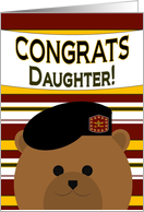 Congrats, Daughter! Army Officer - Any Award/Recognition card