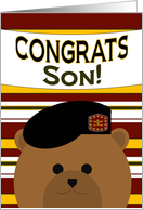 Son - Congrats! Army 2nd Lieutenant Officer Commissioning card