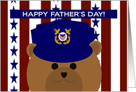 For All-American Dad Happy Father’s Day from U.S. Coast Guardsman card