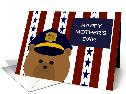 Wish an All-American Police Officer a Happy Mother's Day card