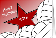 Wish Happy Birthday to Your Volleyball Player Son! card