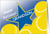 Wish Happy Birthday to Your Tennis Player Grandson! card