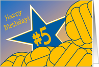 Wish Happy 5th Birthday to a Water Polo Star! card