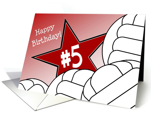 Wish Happy 5th Birthday to a Volleyball Star! card (1053661)