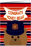 Honey Bear/Husband - Congrats Your Recognition/Award - E.M.T. Bear card