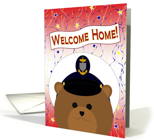 Welcome Home! Coast Guard - Male Chief Uniform Cap Bear card (1079030)