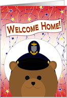 Welcome Home! Coast Guard - Male Chief Uniform Cap Bear card