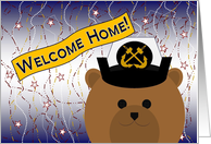 Welcome Home! Navy - Uniform Cap - Female Chief Bear card