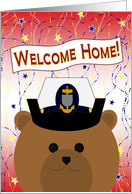 Welcome Home Aunt! Chief (Female) Coast Guard Bear card