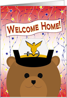 Welcome Home Daughter! Officer (Female) Coast Guard Bear card