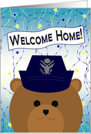 Welcome Home Mom! Air Force - Female Officer Uniform Bear card