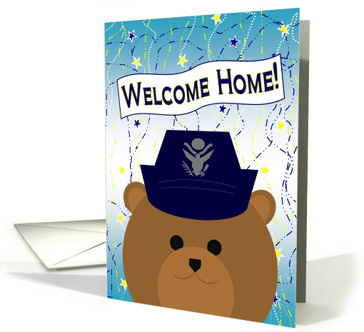 Welcome Home Daughter! Air Force - Female Officer Uniform Bear card