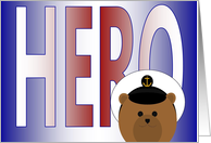 Happy Birthday to a Hero or Legend? - Navy Sailor/Male card