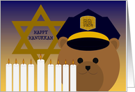 Happy Hanukkah - TO Police Officer card