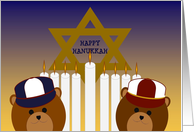 Happy Hanukkah - To Two Special Sons card