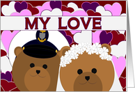 Happy Anniversary - To Wife - From Coast Guard Chief Husband card