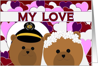 Happy Anniversary - To Wife - From Coast Guard Enlisted Husband card