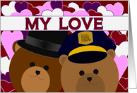 Love Sharing Our Lives/To Police Officer Wife from Husband card