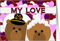 Love Sharing Our Lives/ To Navy Chief Husband card