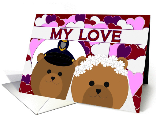 Love Sharing Our Lives/ To Coast Guard Chief Husband card (1147534)