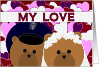 Love Sharing Our Lives/ To Air Force Officer Husband card