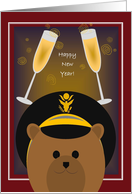 Happy New Year! To Army Officer - Male card