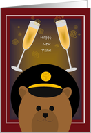 Happy New Year! To Army Soldier - Male card
