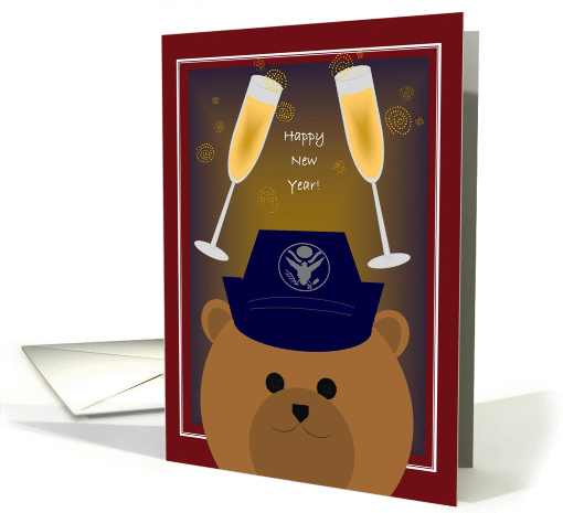 Happy New Year! To Air Force Enlisted - Female card (1148806)