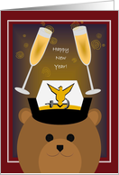 Happy New Year! To Coast Guard Officer - Female card