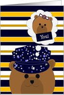 Working Uniform Navy Sailor - Daughter, Feel Better Soon! card