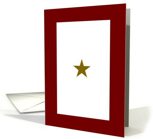 Gold Star Flag - Thank You card (790631)