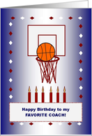 Happy Birthday to my Favorite Coach! - basketball card