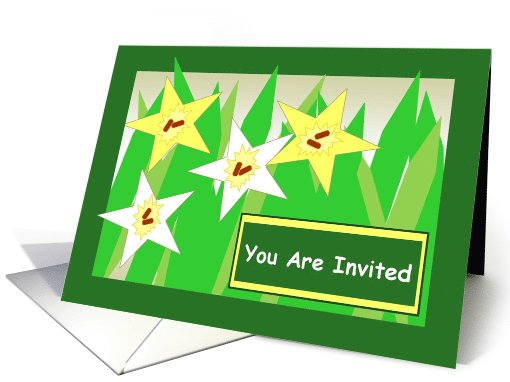 Happy Daffodil Invitation card (815000)