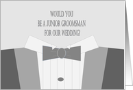 Would You Be A Junior Groomsman in Our Wedding? Invitation card