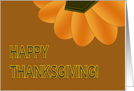 Happy Thanksgiving Card For A Friend with A Pumpkin card