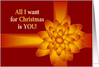 All I Want For Christmas is YOU! - Deployed Military card
