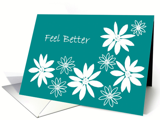 Feel Better After Surgery Flower Doodle card (879080)